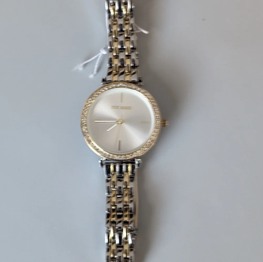 Steve Madden Silver and Gold Watches Elegant Accessories
